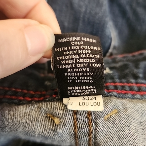 Lane Bryant Cropped Jeans Women's Size 20 Dark Wash High 12" Rise Stretch - Picture 5 of 12